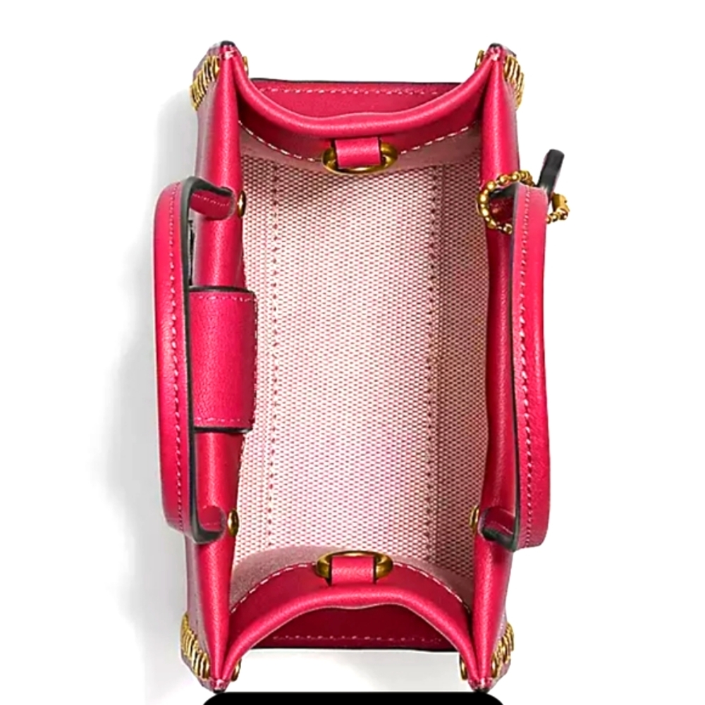 NWT Coach Mini Cashin Crystal Rivets Satchel - Picture 4 of 8